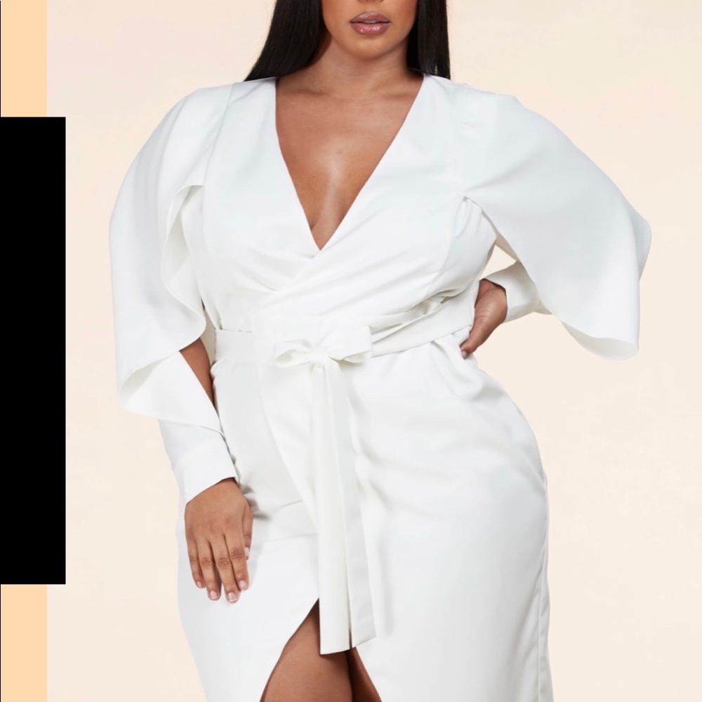 COPY - L’atiste White Wrap Dress